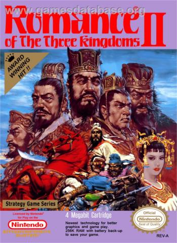 Cover Romance of The Three Kingdoms II for NES